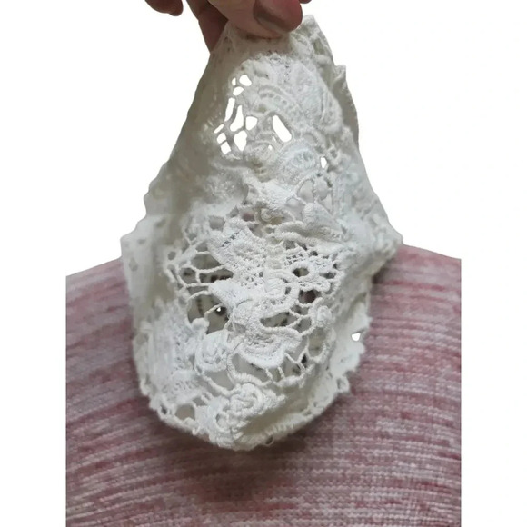 American Rag Crocheted Knit Hoodie Size Medium - Picture 5 of 5